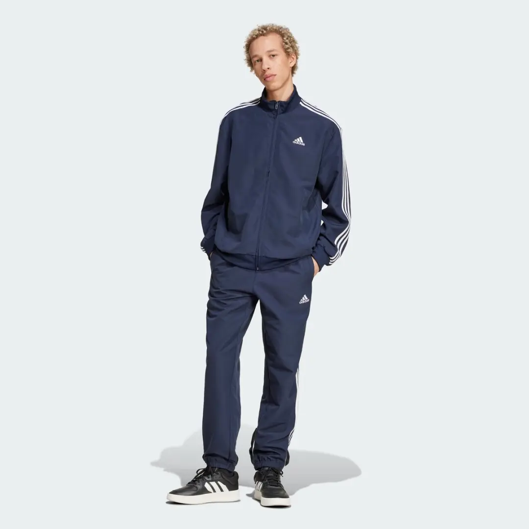 Adidas 3-Stripes Woven Trainingspak IY6656 - Blauw XXL