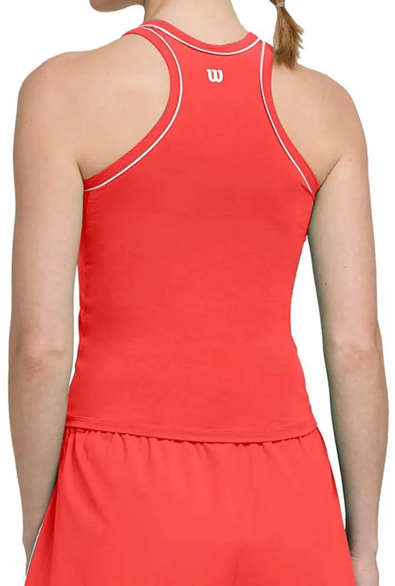 Wilson Team Mouwloos T-shirt - S - Rood/Oranje