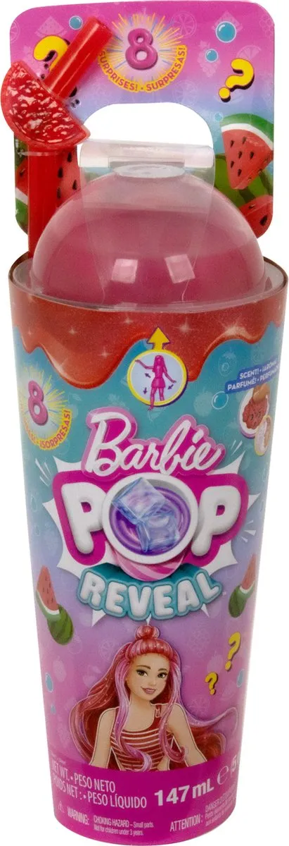 Barbie Pop! Reveal Watermeloensap - 0194735151158