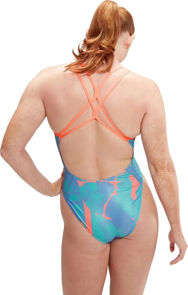 Speedo Womens Allover Digital Starback Arctic Glass