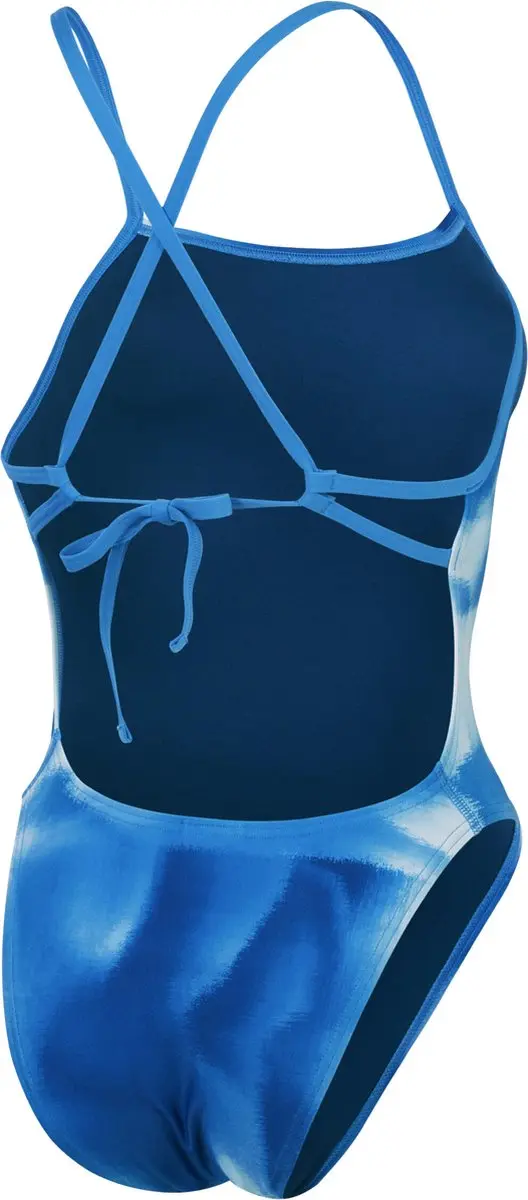 Speedo Badpak Allover Digital Tie Back - 36 - Blauw