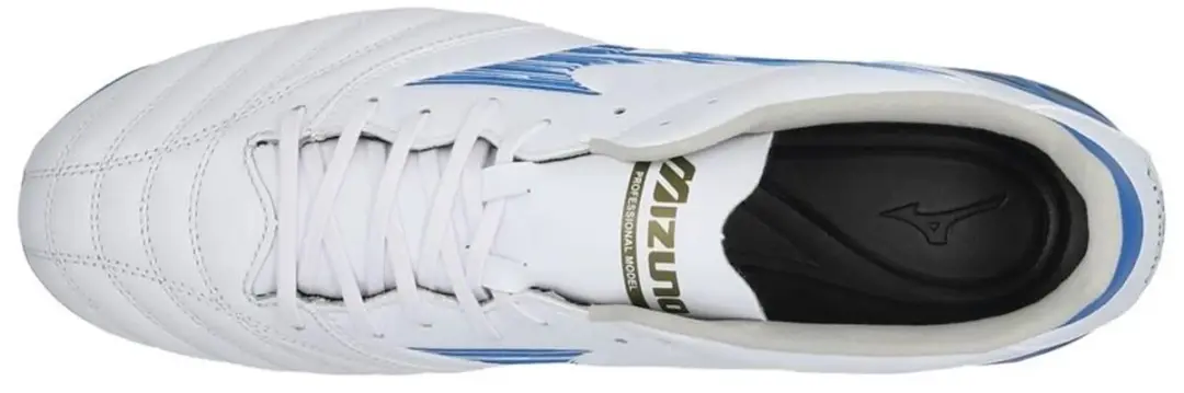 Mizuno Morelia Neo IV FG Voetbalschoenen - 44,5 - Wit/Laserblauw