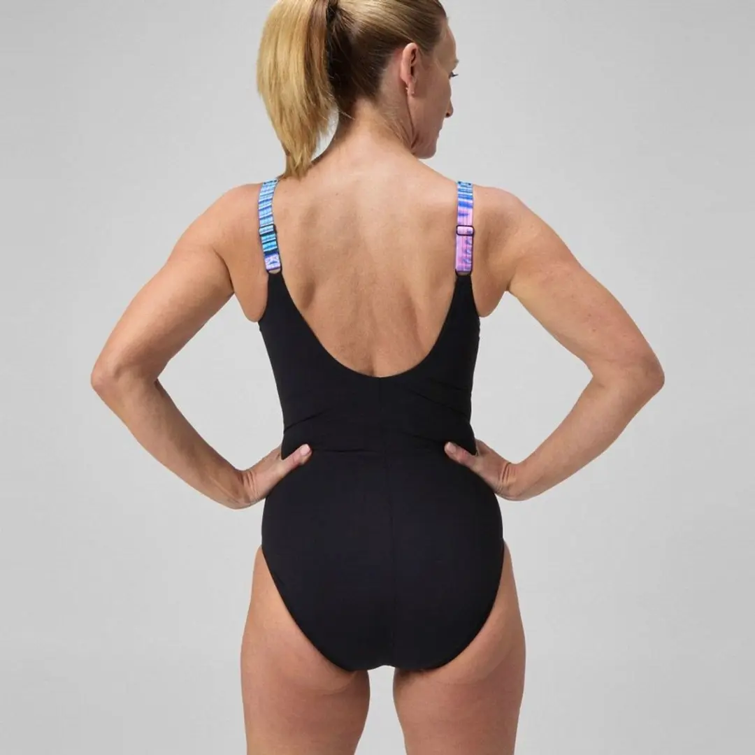 Speedo Lunalustre Printed Shaping Badpak Dames - Maat 46 - Multicolor