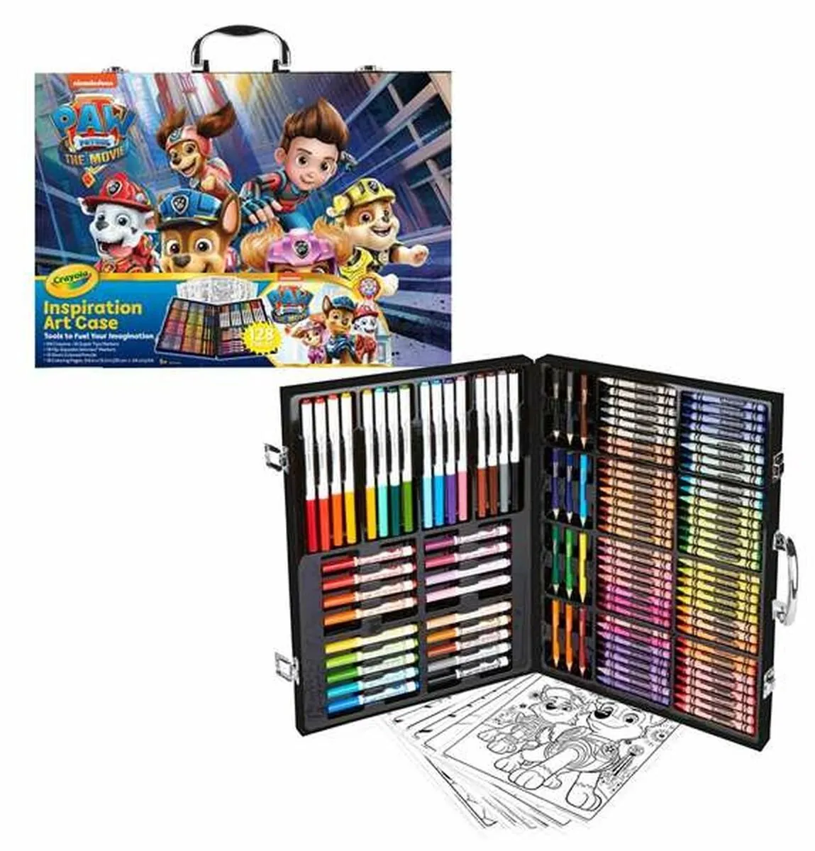 Crayola Paw Patrol Mighty Movie Kleurkoffer - 128-delig