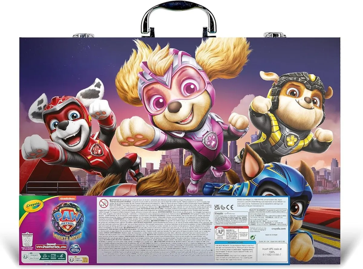 Crayola Paw Patrol Mighty Movie Kleurkoffer - 128-delig
