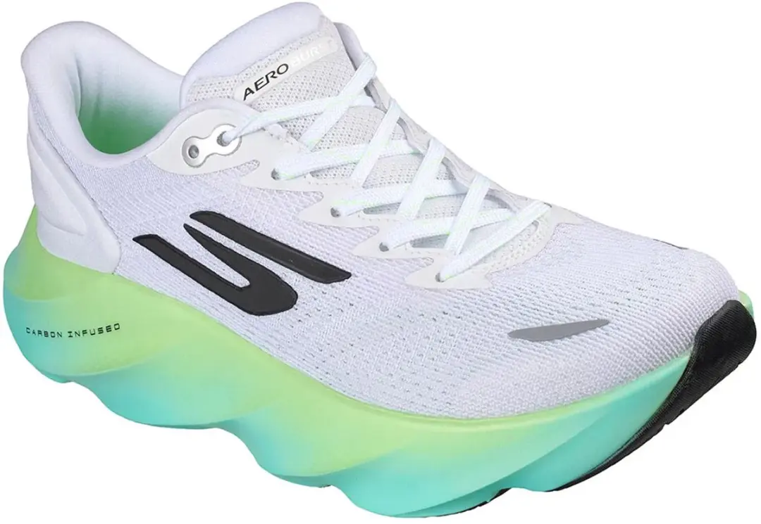 Skechers SKX Aero Burst Hardloopschoenen - EU 40 - Wit/Lime