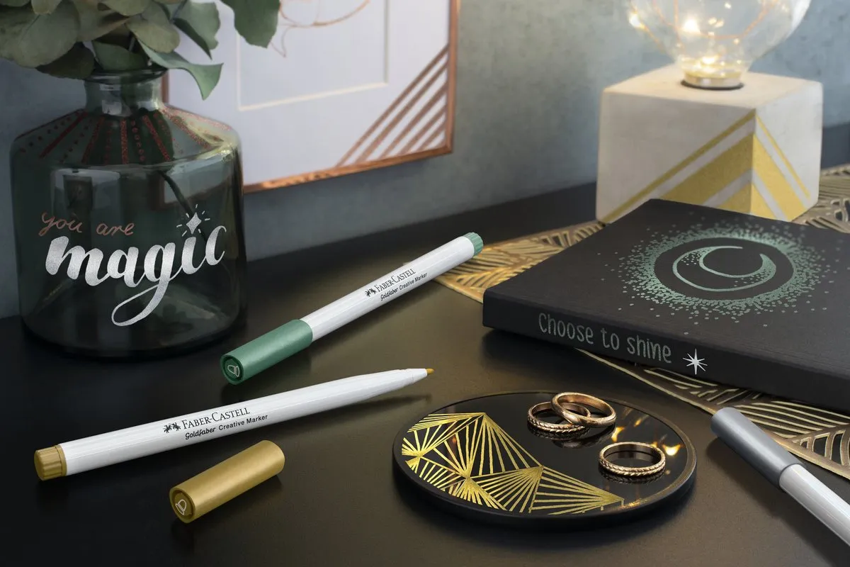Faber-Castell Goldfaber Metallic Moments Brushpen Set - 6 Stuks