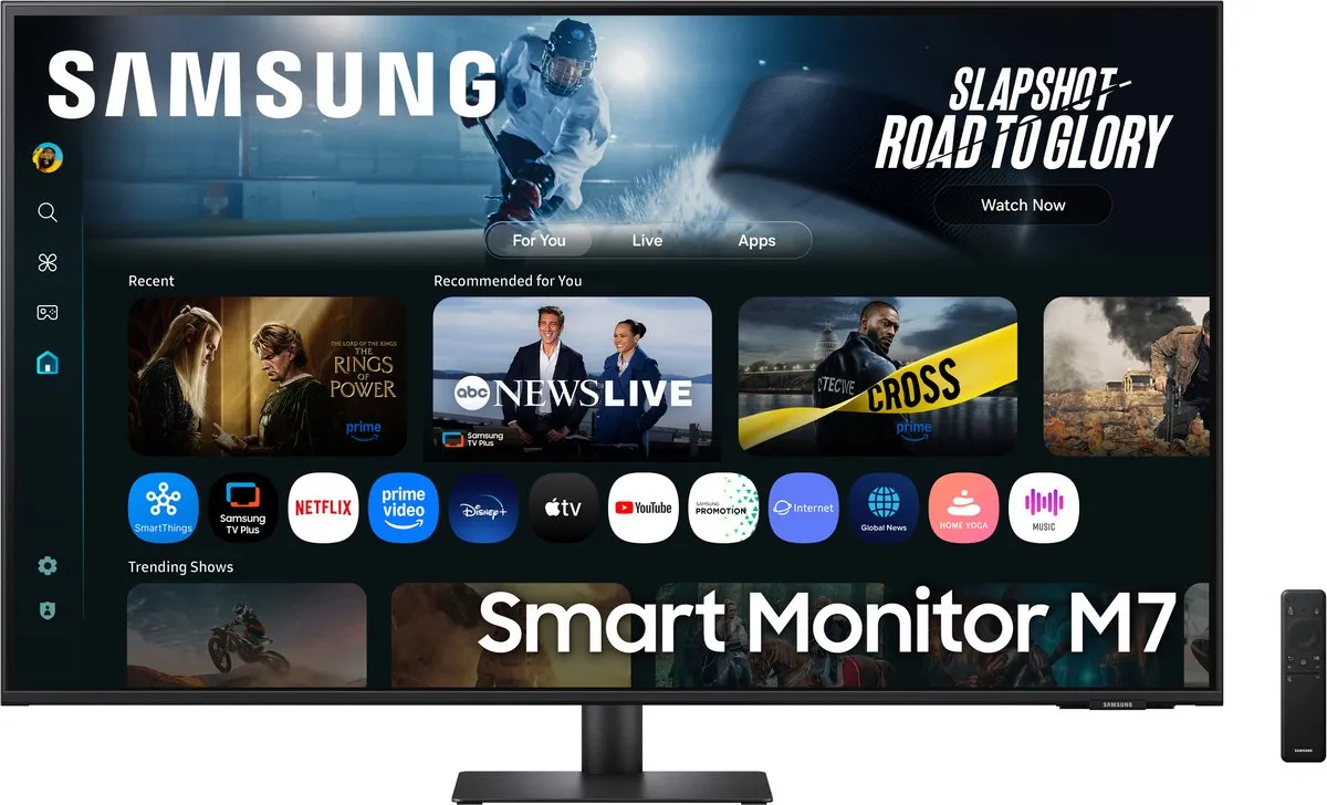 Samsung M70F LS43FM702UUXEN 4K Smart Monitor 43 inch - Zwart