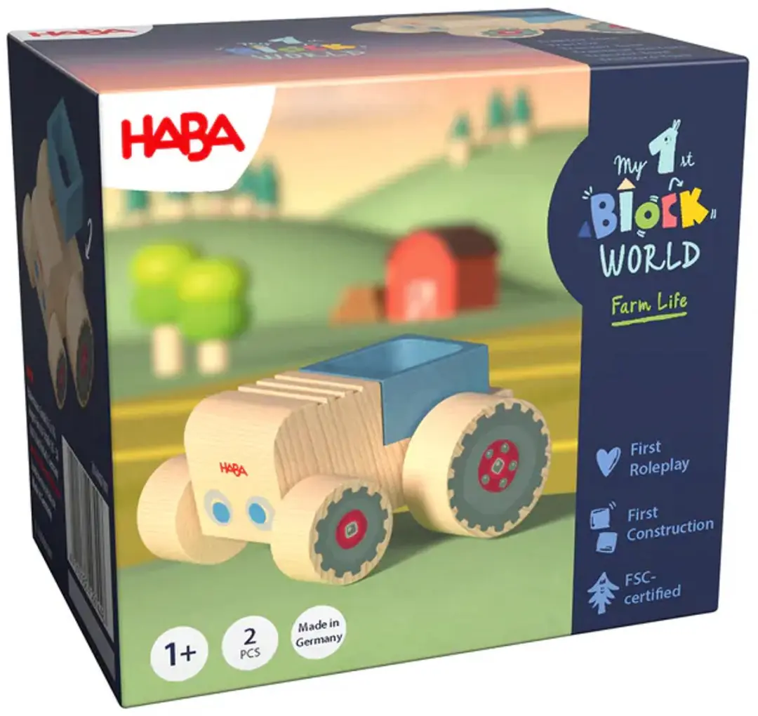 Haba My First Block World Tractor Toni