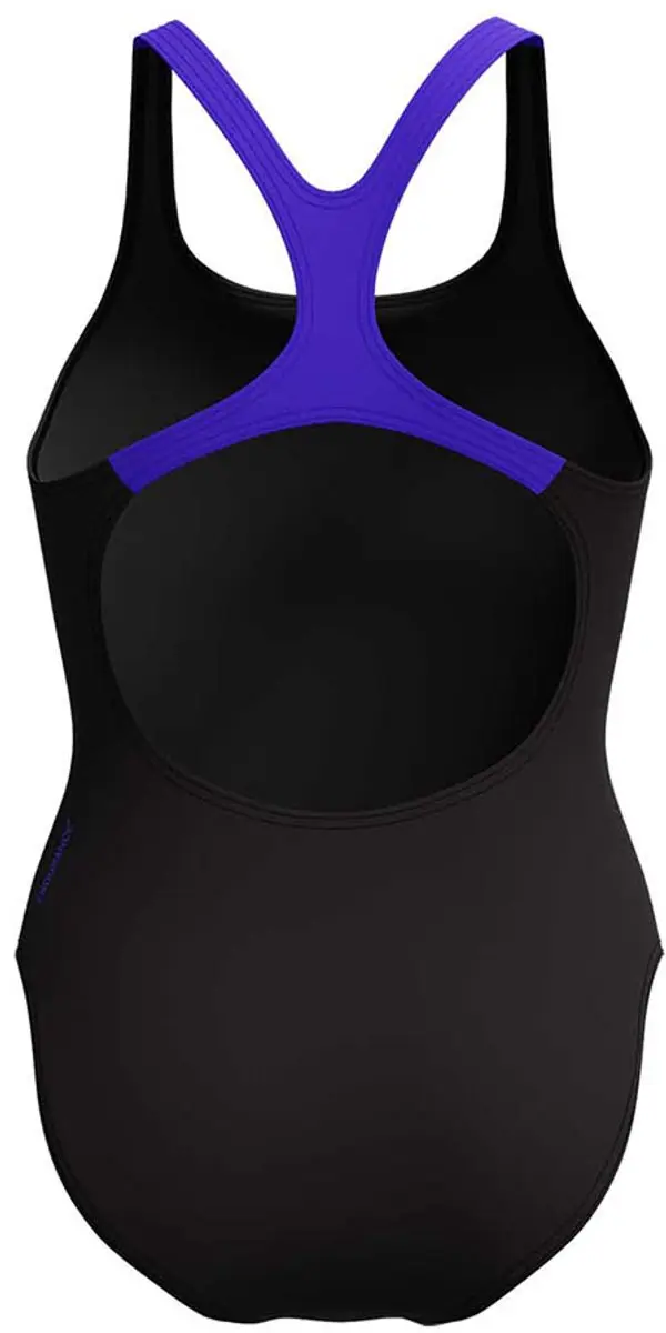 Speedo Medley Logo Medalist Badpak Dames - 40 - Zwart/Paars
