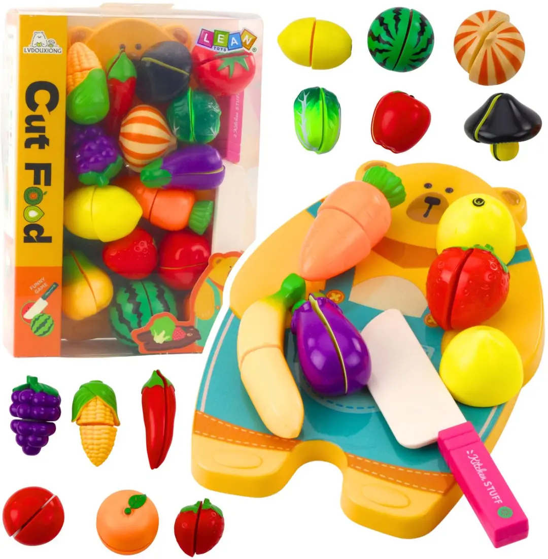 Lean Toys Fruit Groente Snijplank Messenset
