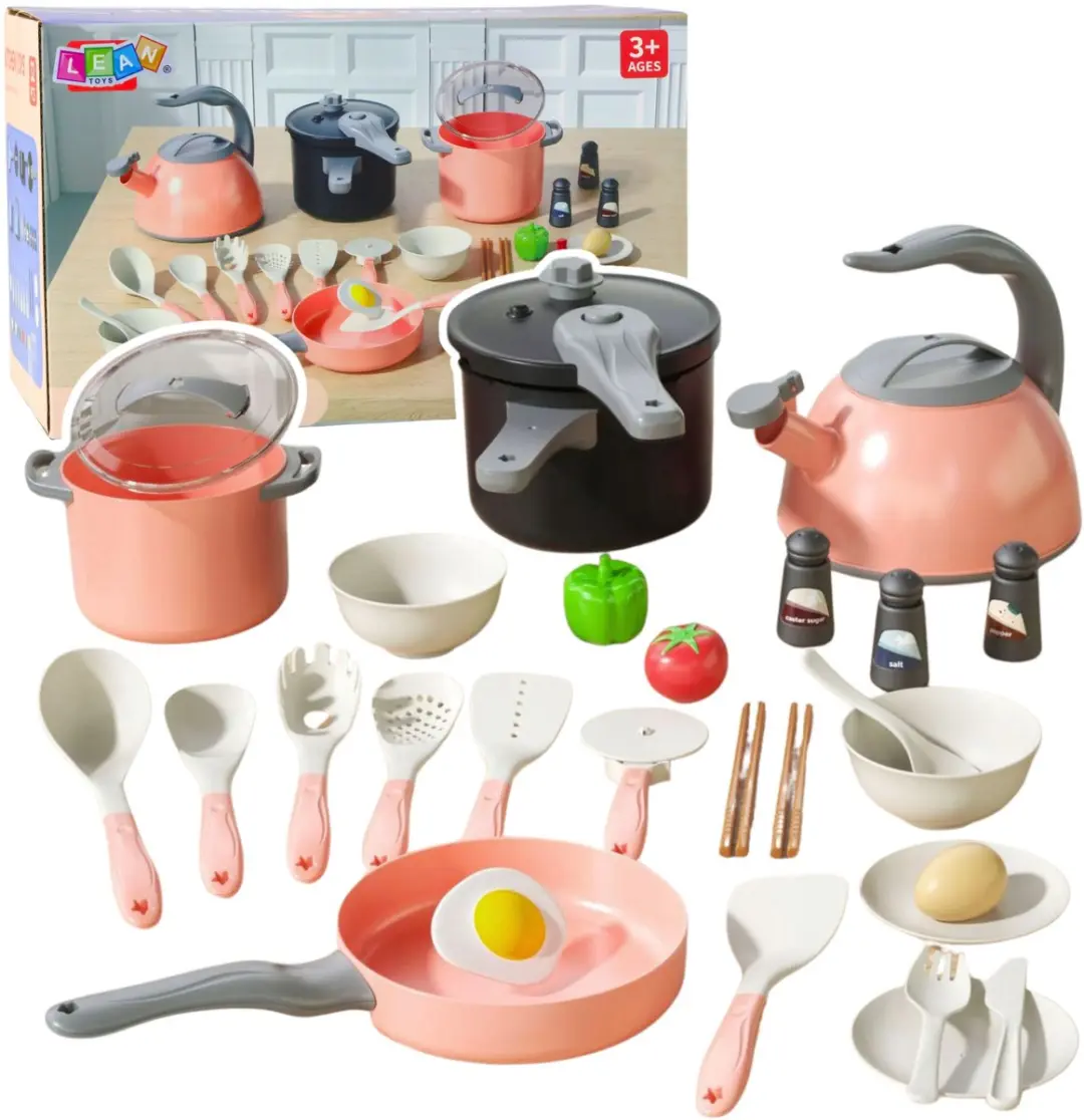 LEAN TOYS Keukenset Roze