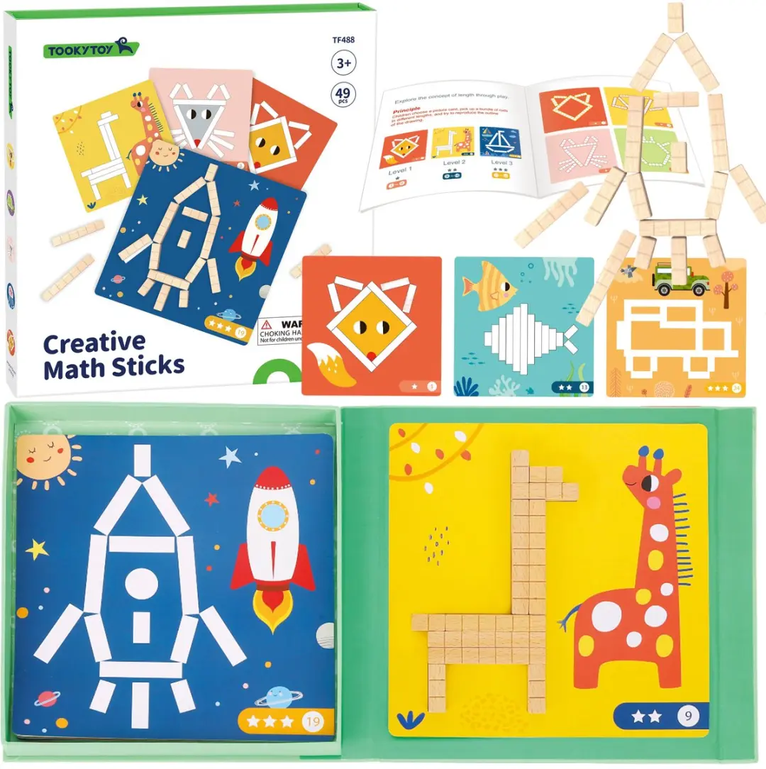 Tooky Toy Puzzelspel Meerkleurig