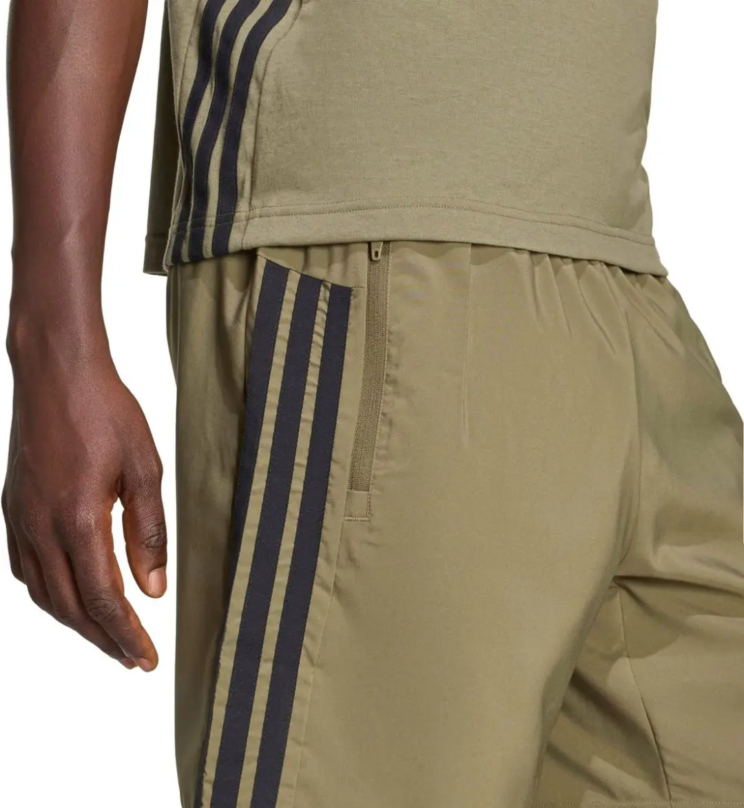 Adidas Essentials Short Heren S - Olijfgroen/Zwart