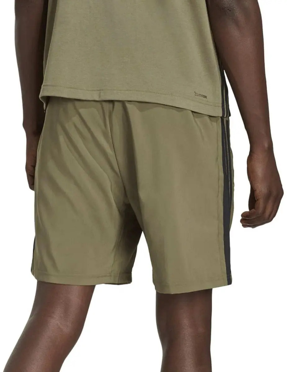 Adidas Essentials Short Heren S - Olijfgroen/Zwart