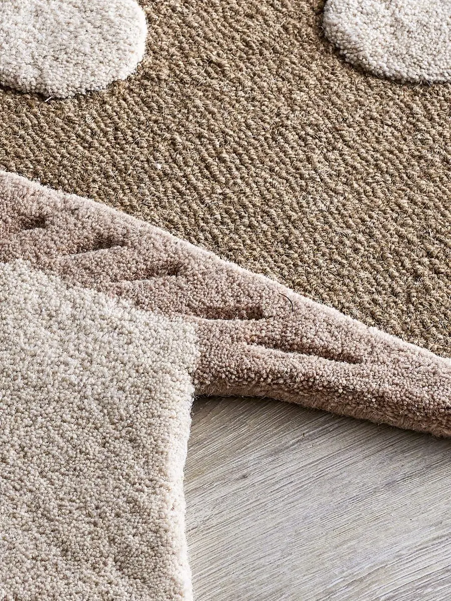 Bloomingville Vloerkleed Mushroom Paddenstoel - Bruin