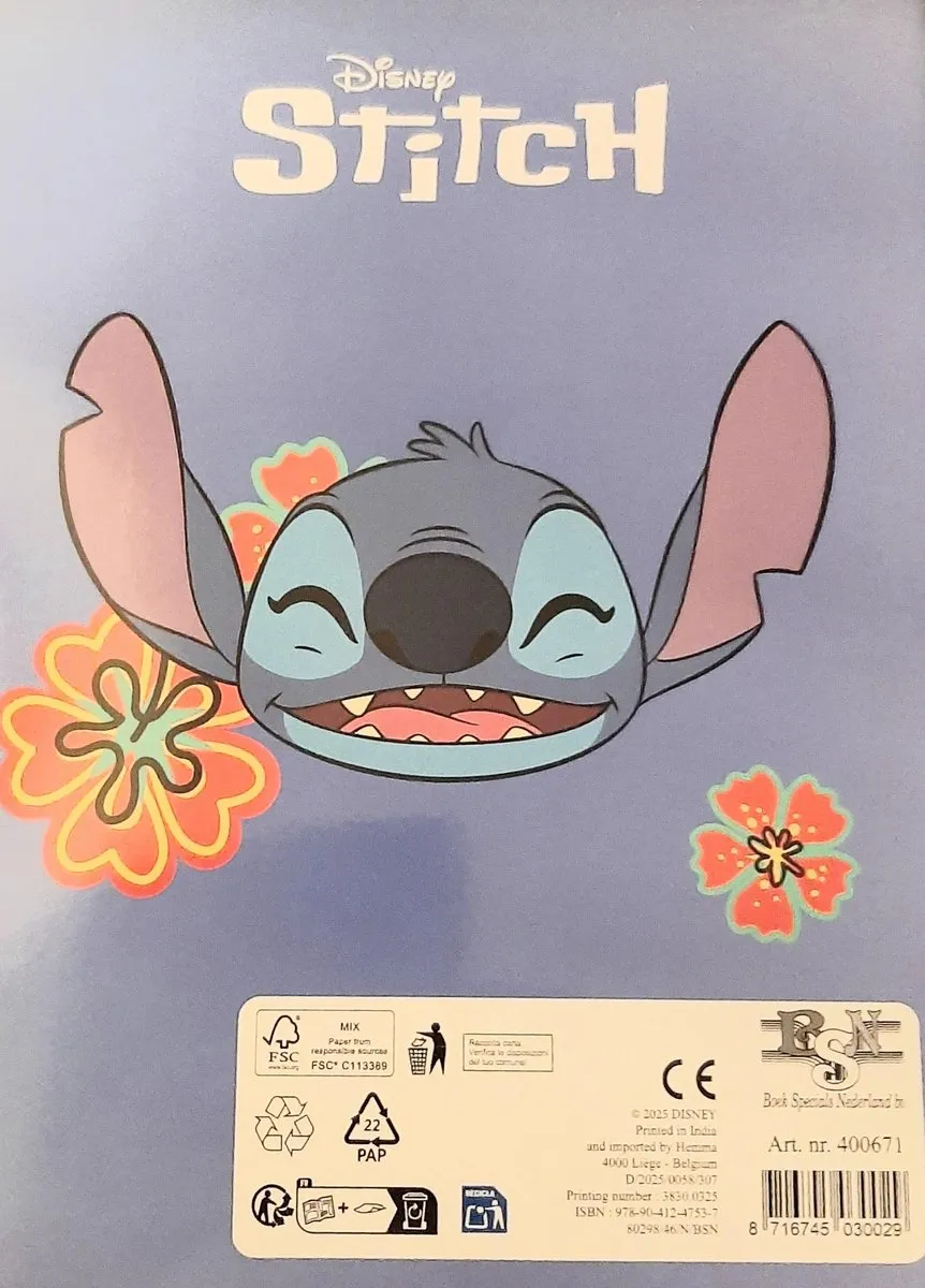 Disney Lilo & Stitch Kleurboek Aloha Hawaii - 32 Pagina's - Blauw Paars