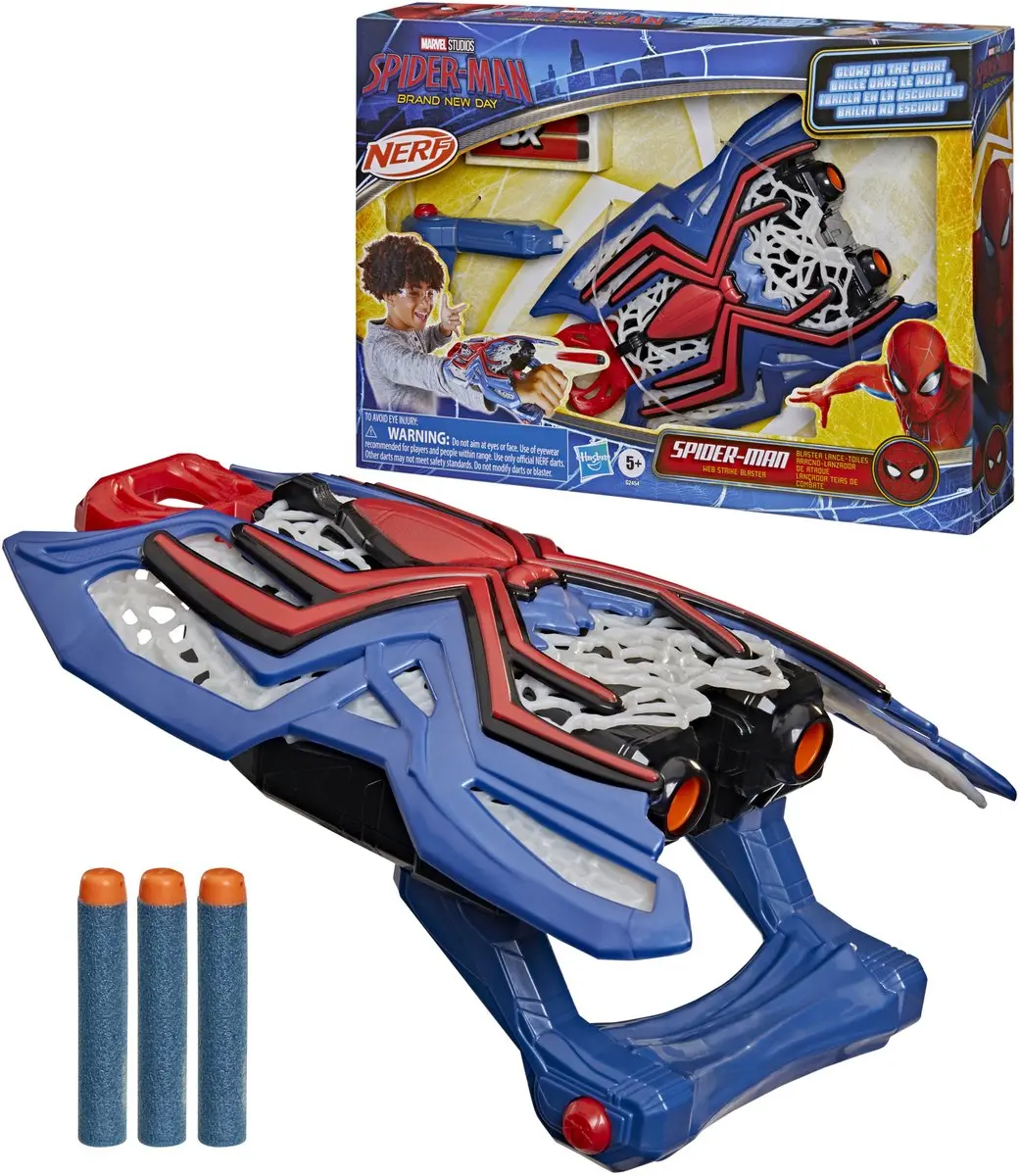 Hasbro Marvel Spider-Man Nerf Web Strike Blaster - 4 Stuks