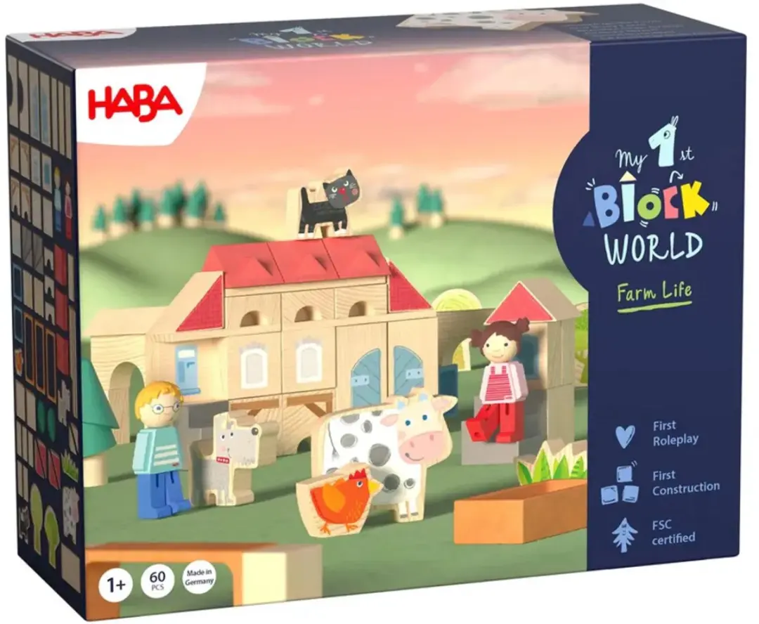 Haba My First Block World Grote Boerderij 60 Stuks