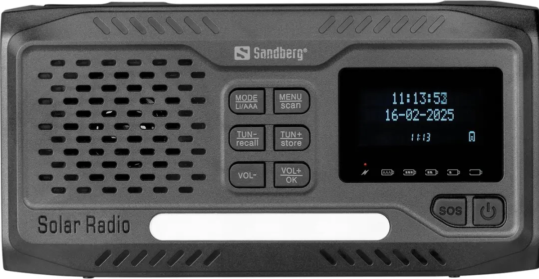 Sandberg Survivor Radio All-in-1 421-17 DAB-radio - Zwart