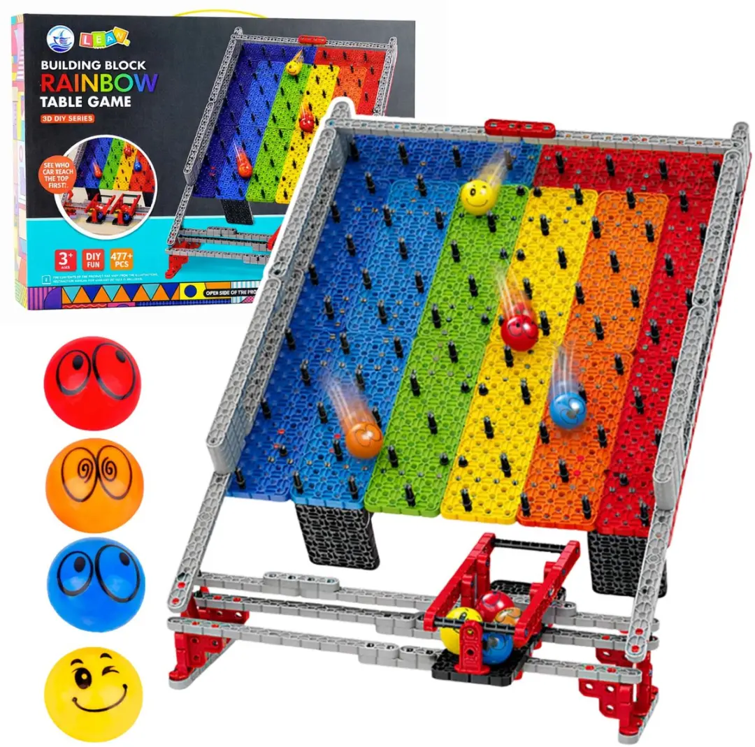 LEAN TOYS Rainbow Board Ball Track 477 Stuks