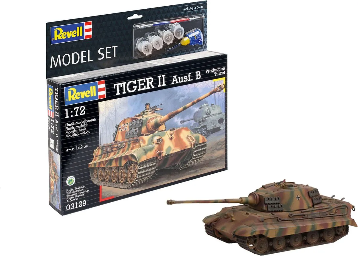 Revell 63129 Tiger II Ausf. B Modelbouwpakket 1:72