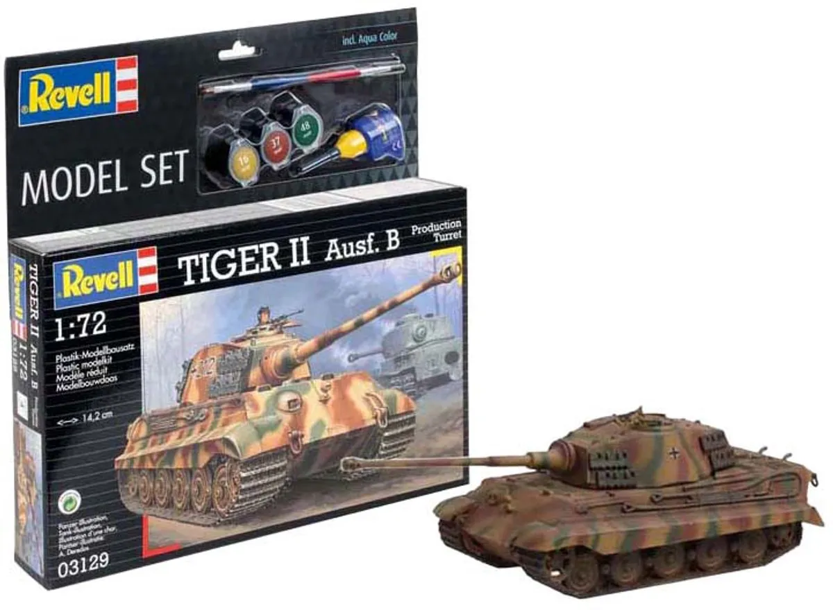 Revell 63129 Tiger II Ausf. B Modelbouwpakket 1:72 - Militaire voertuigen - Multi