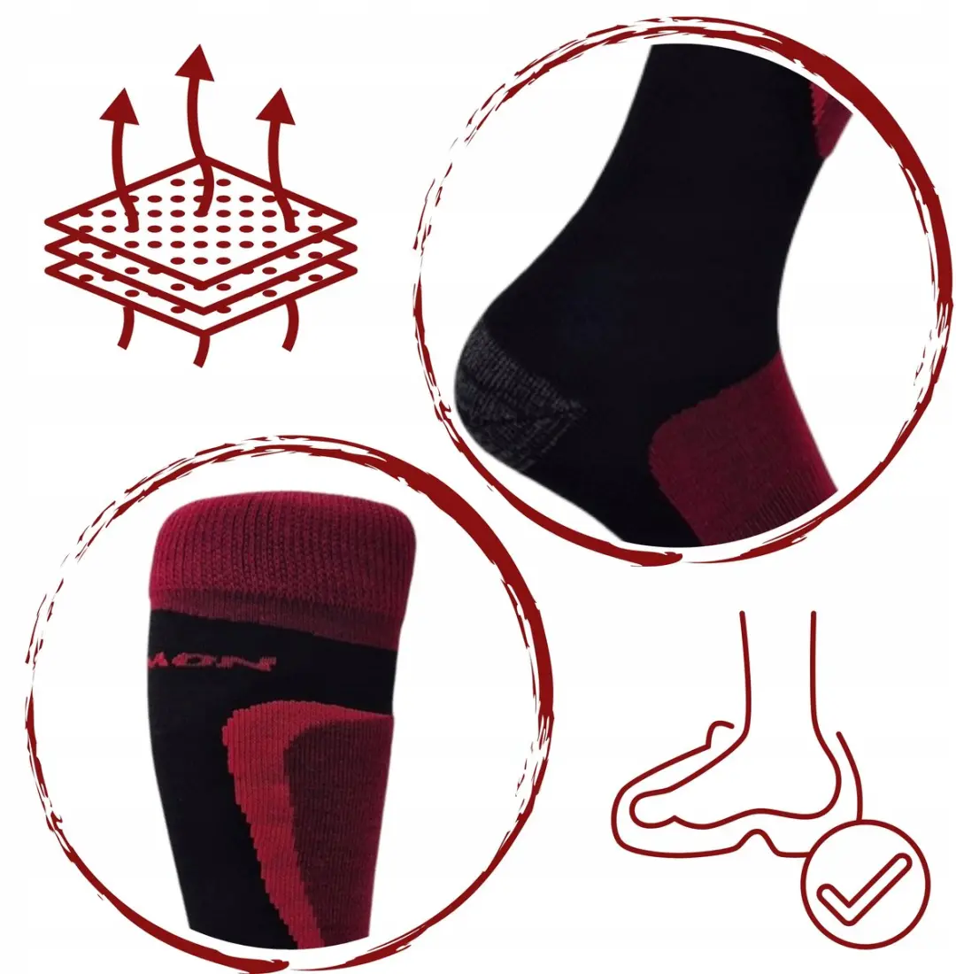 Salomon Focus Skisokken Merinowol 45-47 - Zwart