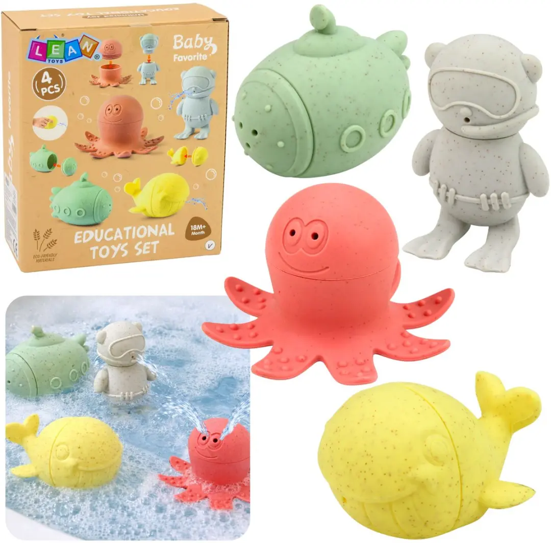 LEAN TOYS Sensorisch Rubberen Figuren