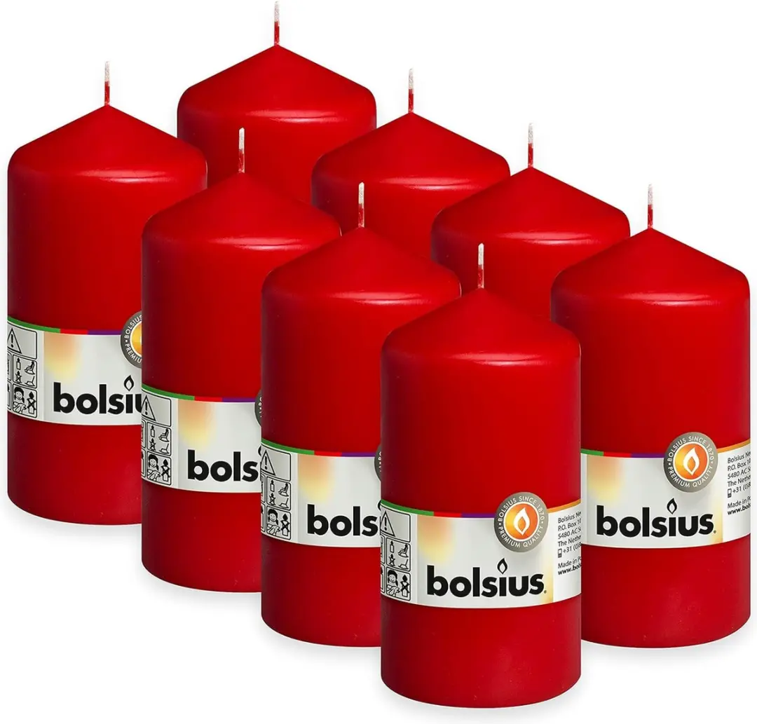 Bolsius Kaarswas - Rood