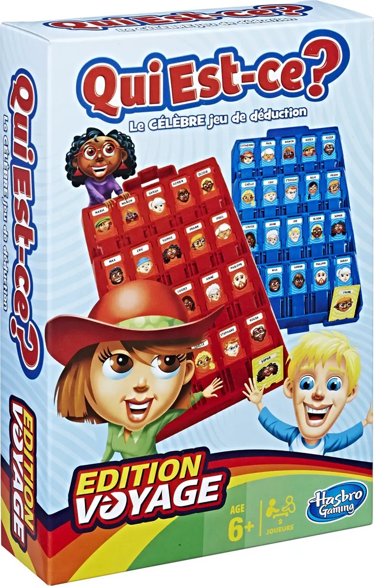 Hasbro Wie is het? Reisspel - 2 Spelers