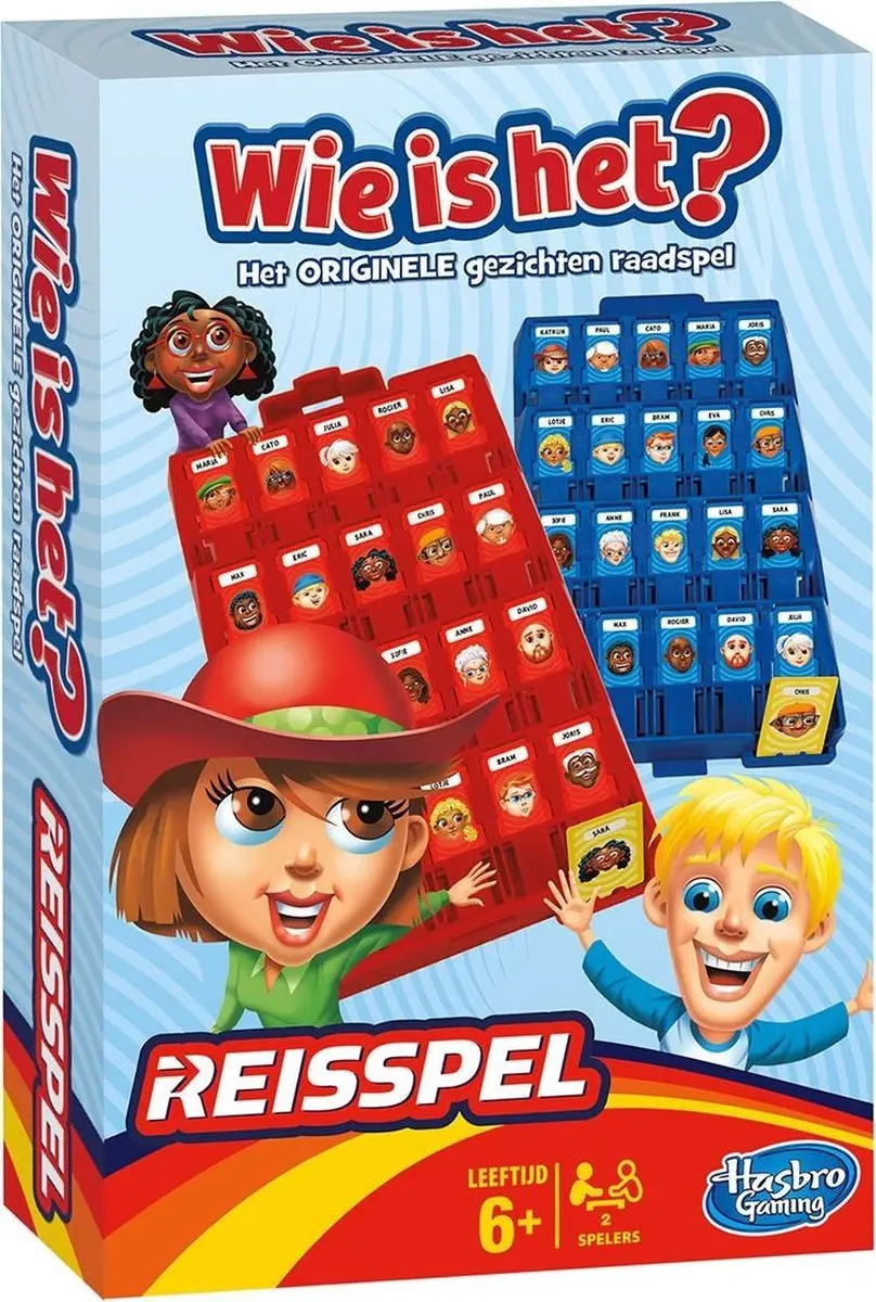 Hasbro Wie is het? Reisspel - 2 Spelers