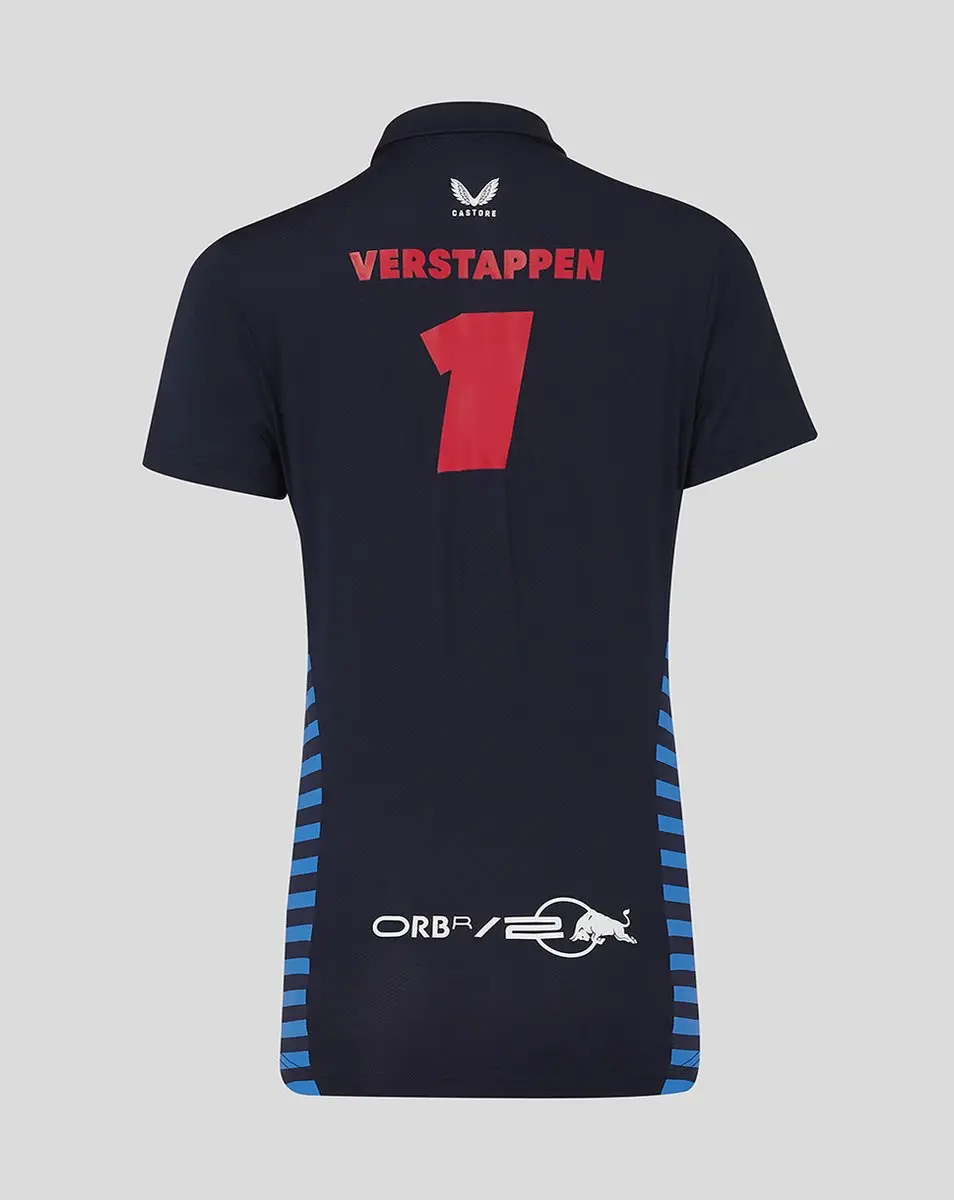 Castore Oracle Red Bull Racing Max Verstappen Dames Polo M - Blauw