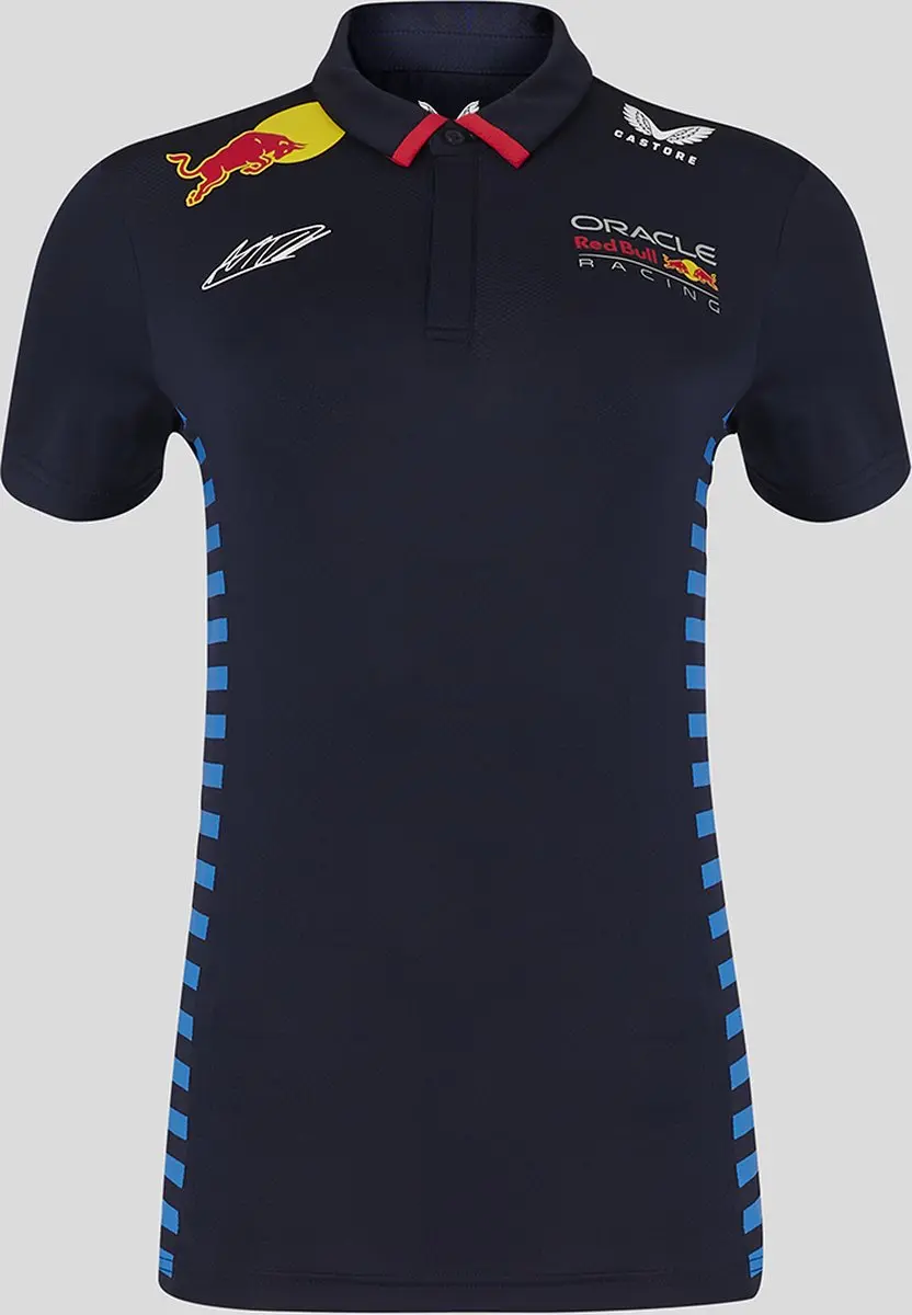 Castore Oracle Red Bull Racing Max Verstappen Dames Polo M - Blauw - afbeelding 6 van 6