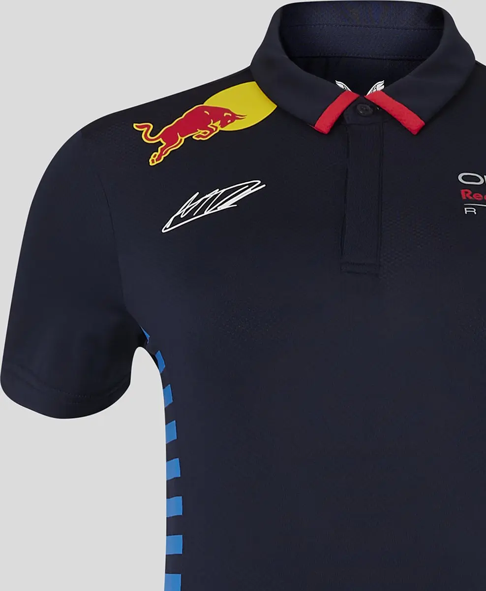 Castore Oracle Red Bull Racing Max Verstappen Dames Polo M - Blauw