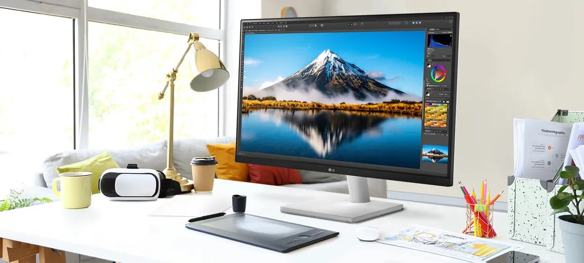 LG UltraFine 27US500 4K IPS Monitor 27 Inch - afbeelding 6 van 6