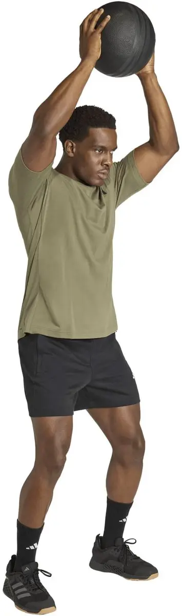 adidas Essentials Shirt Heren M - Olijfgroen