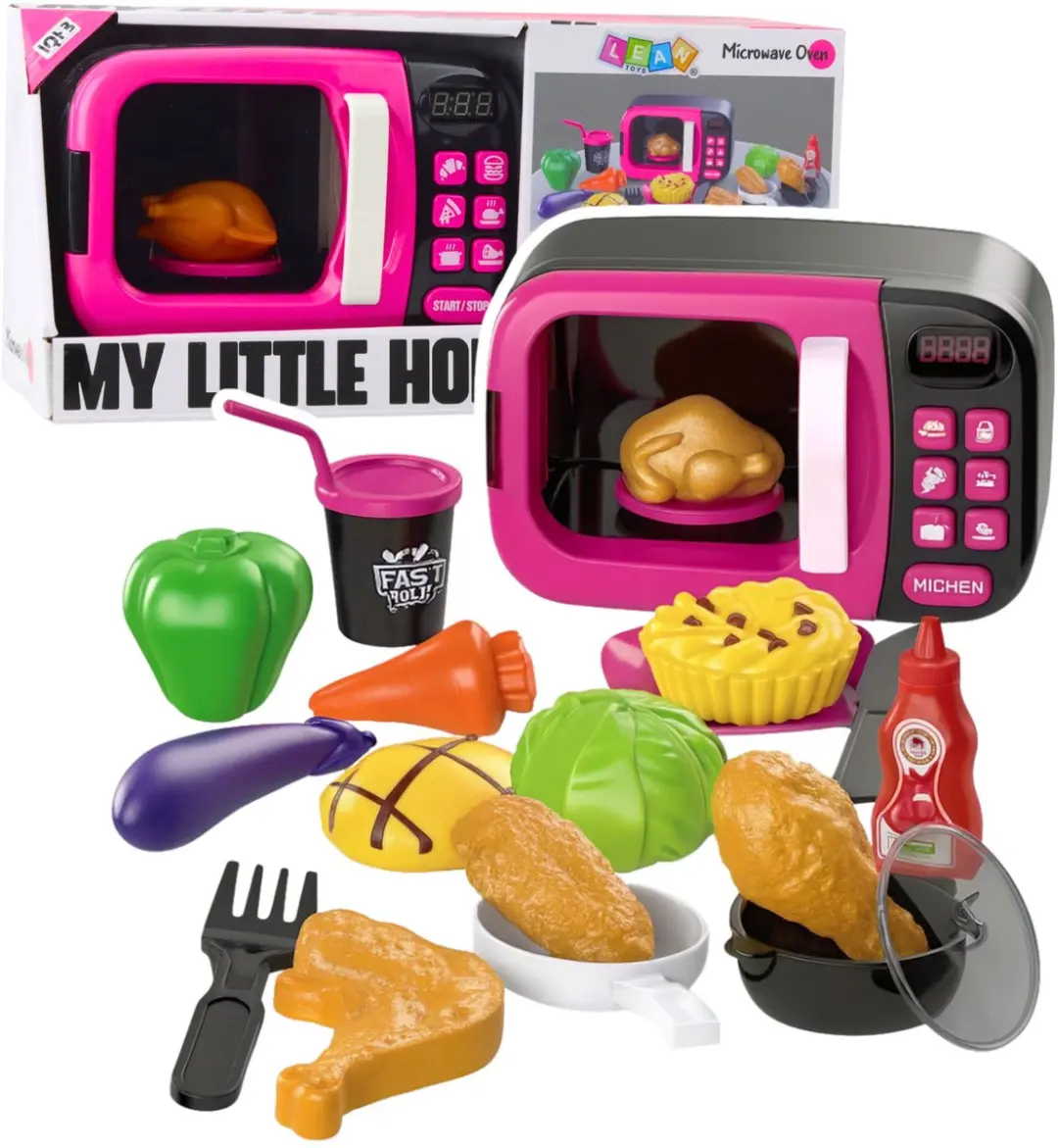 LEAN TOYS Magnetronspeelgoed Roze