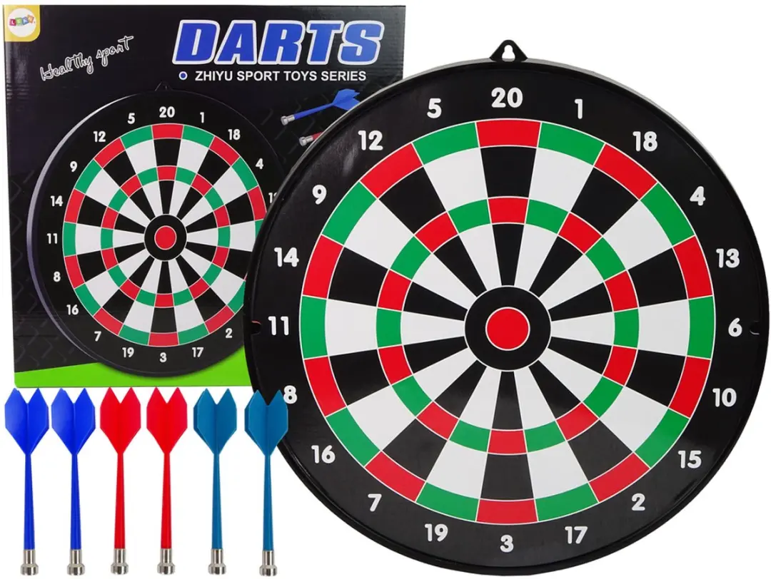 Lean Toys Magnetisch Dartbord 6 Stuks
