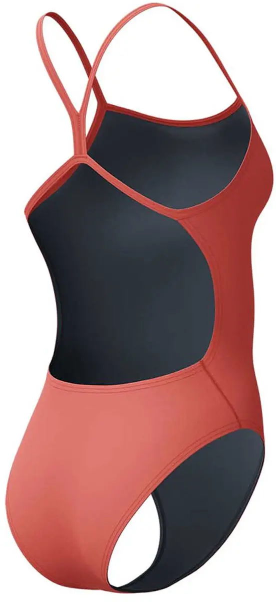 Speedo Fl Solid V-back 2.0 Zwemkleding - UK 32 - Neon Coral