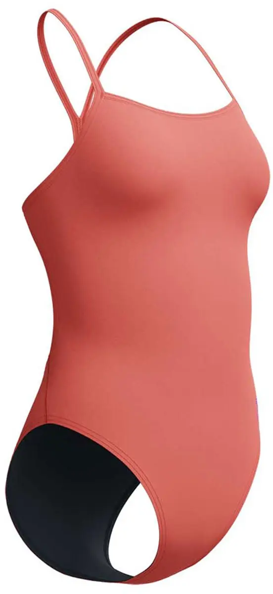 Speedo Fl Solid V-back 2.0 Zwemkleding - UK 32 - Neon Coral