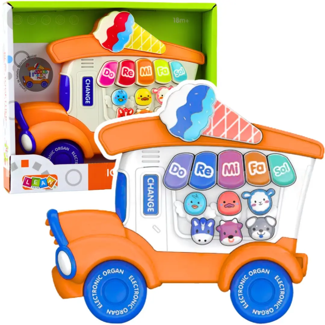 Lean Toys Elektrische Piano Oranje