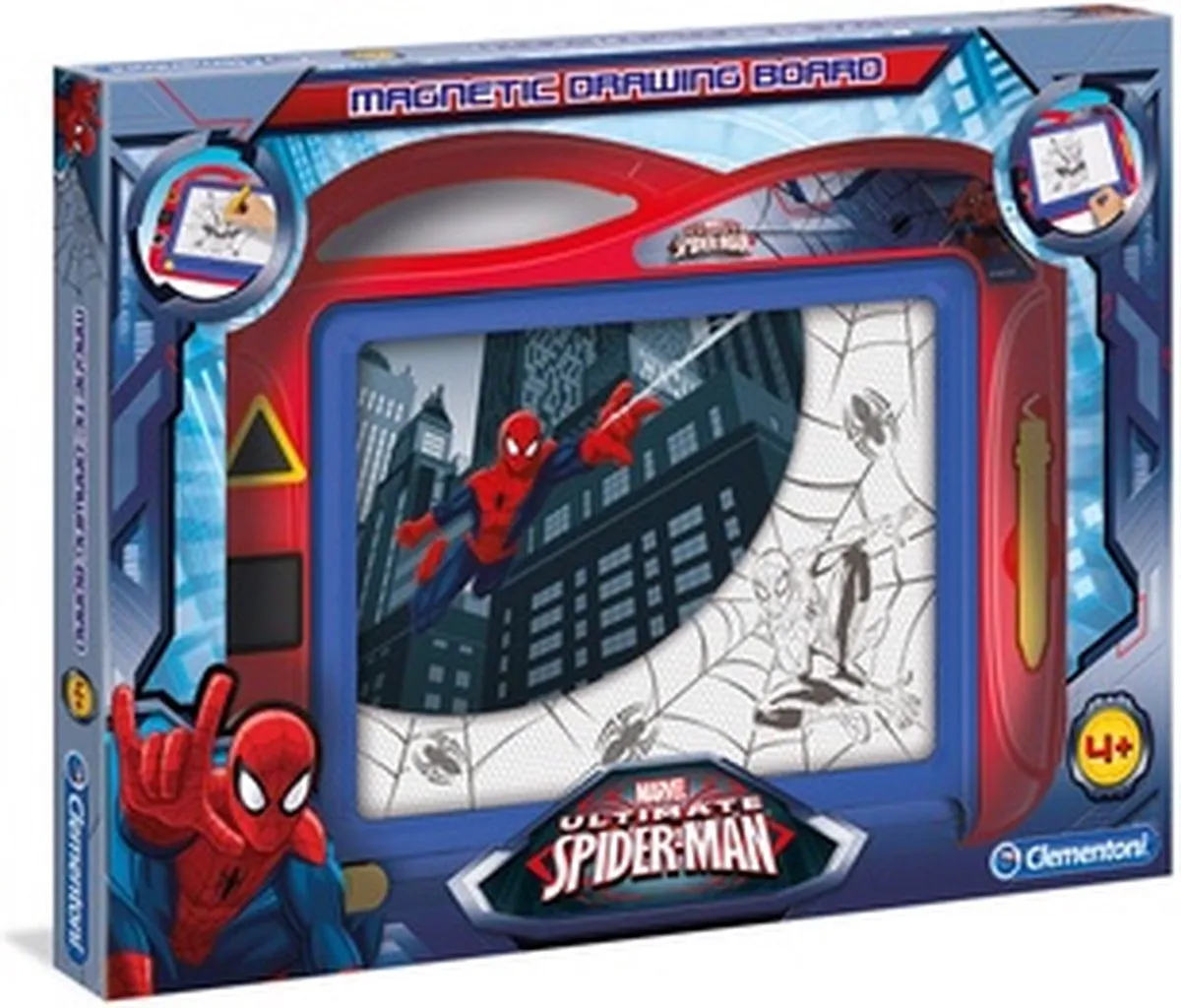Clementoni Spiderman Magnetisch Tekenbord - Geel/Blauw/Rood - afbeelding 6 van 6