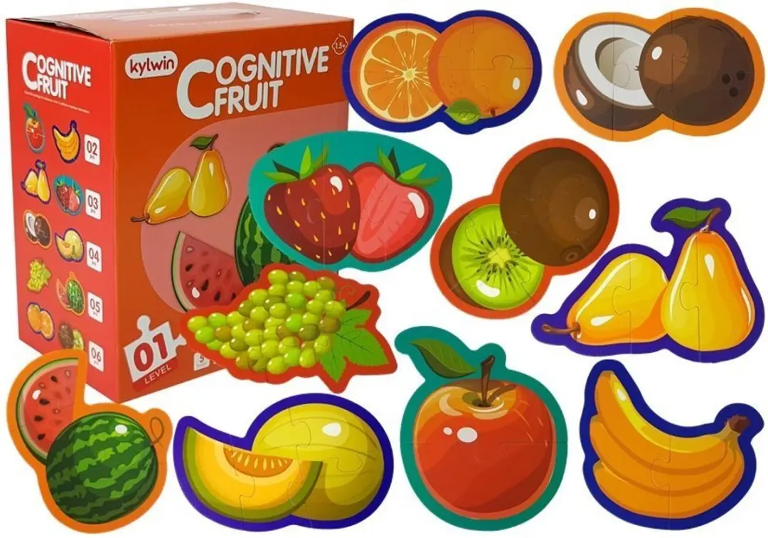 LEAN TOYS Educatieve Puzzel Fruit 40-delig
