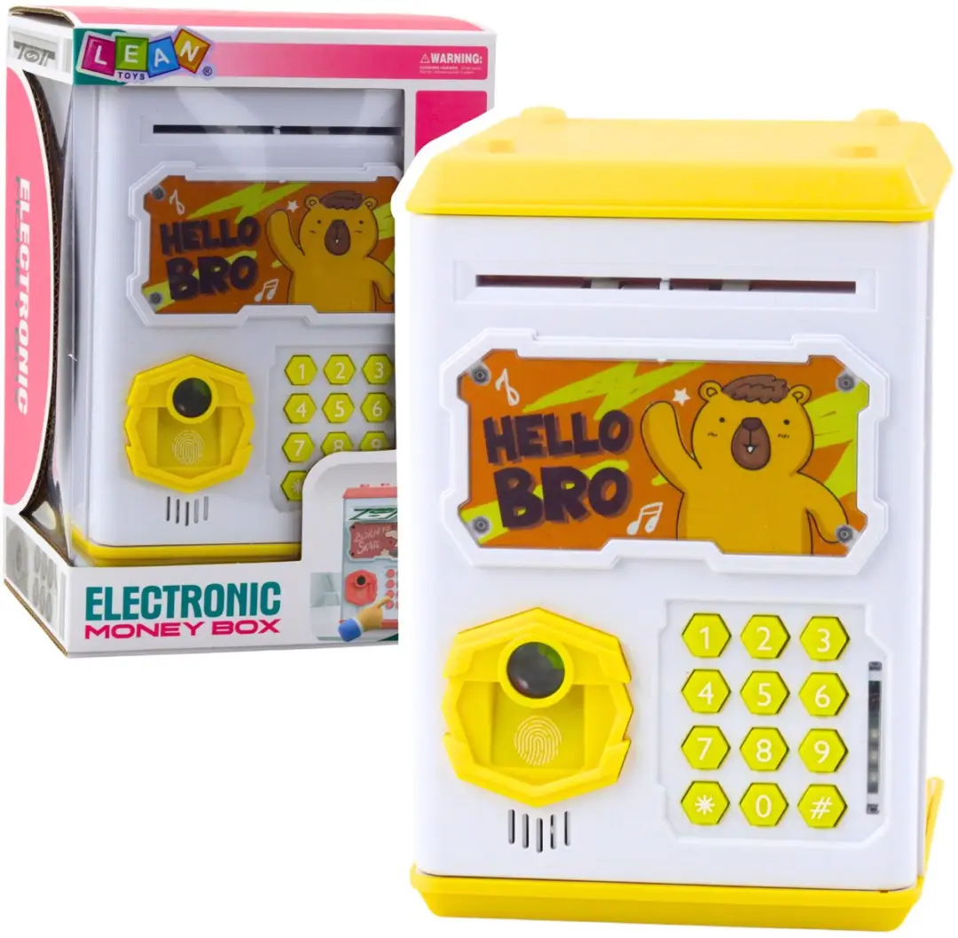 Lean Toys Elektronisch Geldspaarvarken Capybara Geel