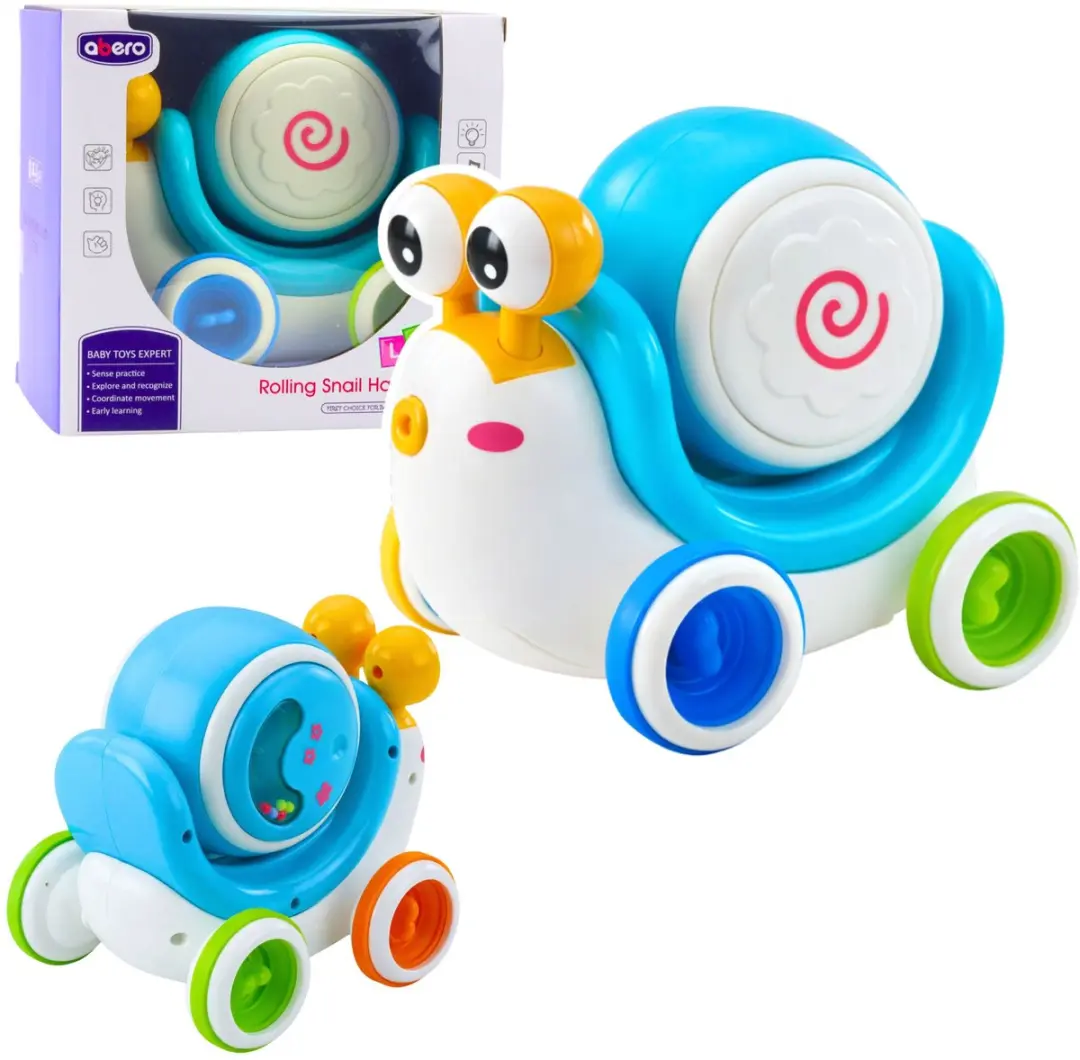 Lean Toys Interactieve Slak Rijdtrommel