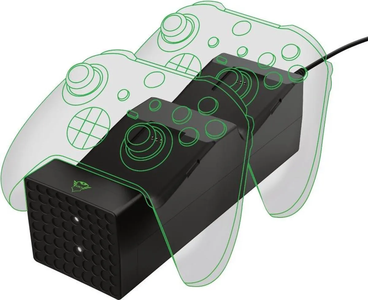 Trust GXT 250 Dubbel Oplaaddock Xbox Series X/S - Zwart