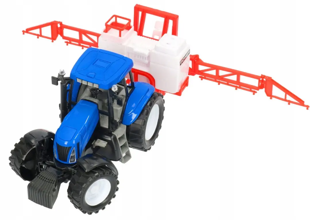 NIKKO Speeltractor met Spuitmachine - Blauw/Rood - afbeelding 3 van 4
