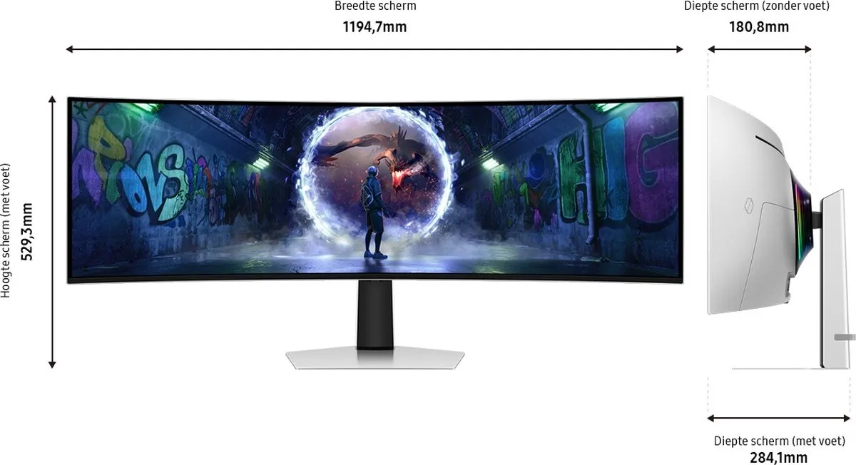 Samsung Odyssey G9 LS49DG934SUXEN OLED Gaming Monitor 240Hz - 49 Inch