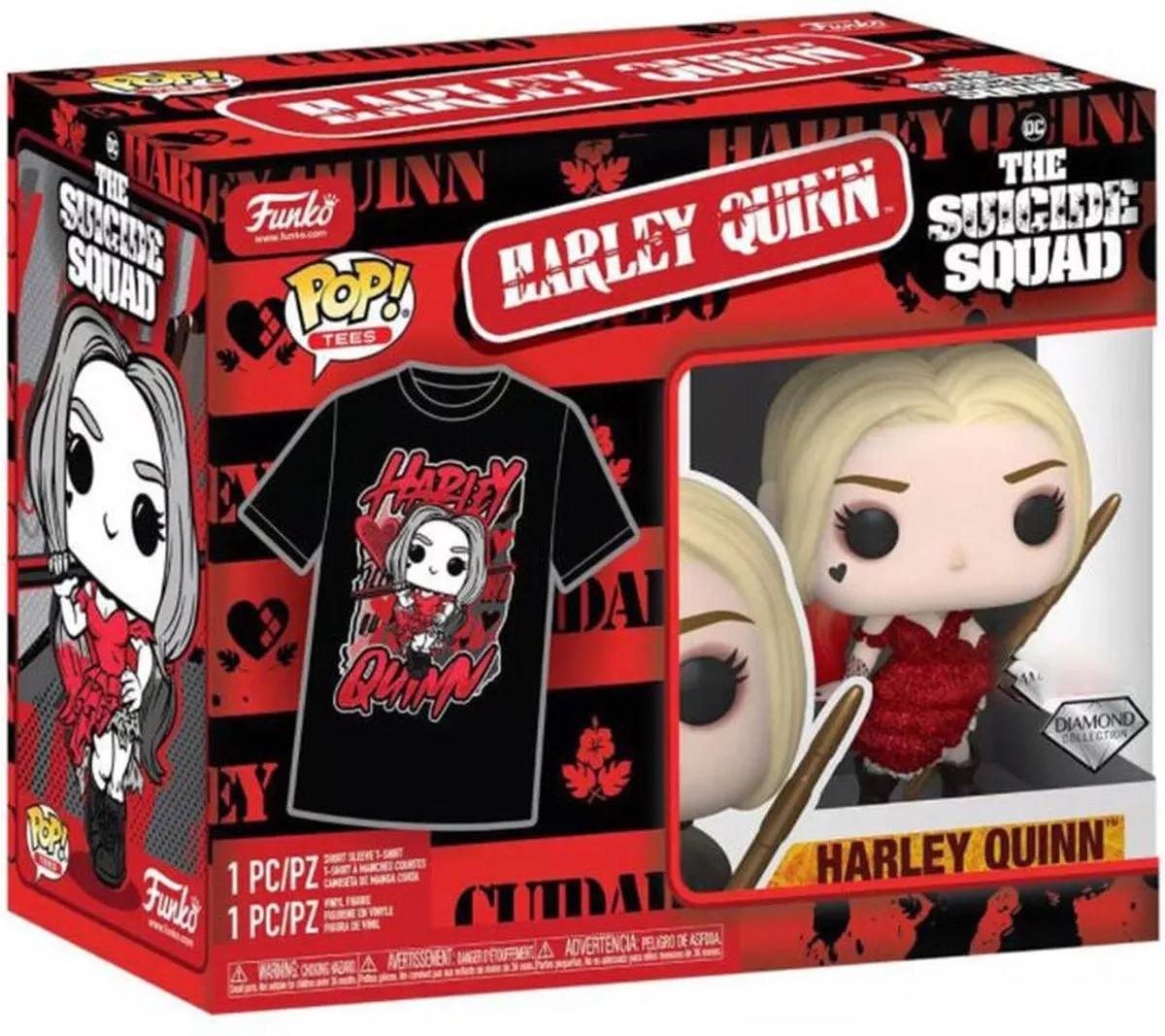 Funko Pop! & Tee Box DC Suicide Squad Harley Quinn #1111 - Multi - afbeelding 5 van 6